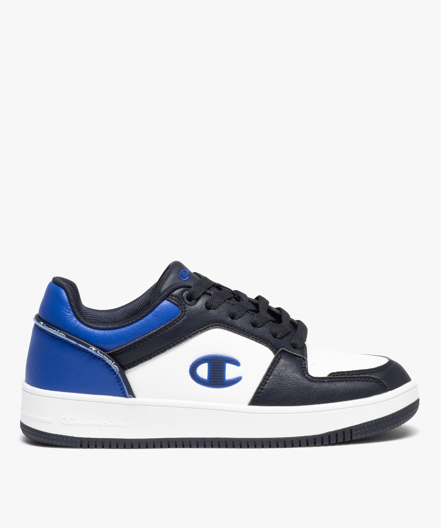 Baskets Garçon tricolores à lacets – Champion blanc | GEMO