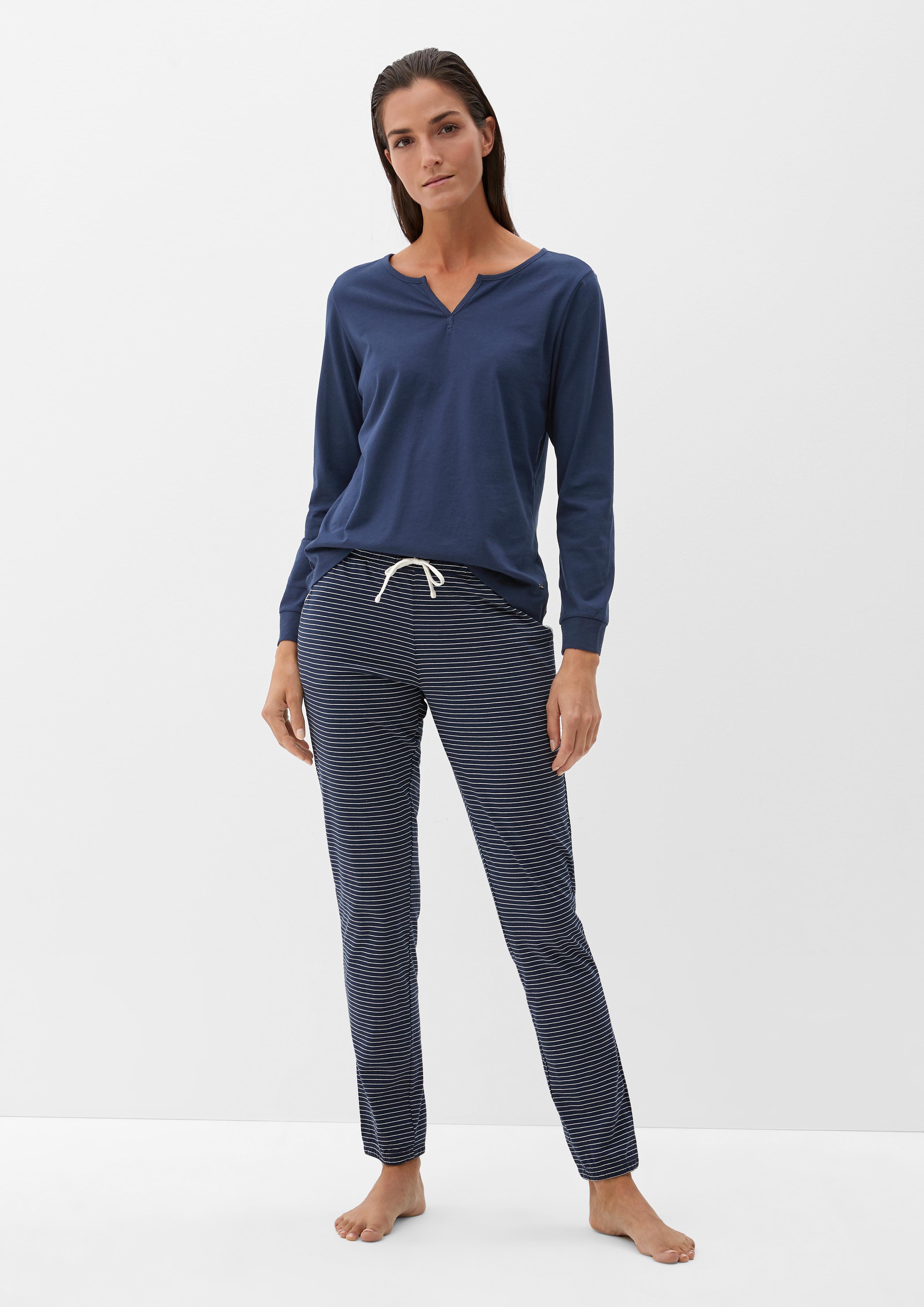 Pyjamashirt aus Baumwolljersey  6006276-5800