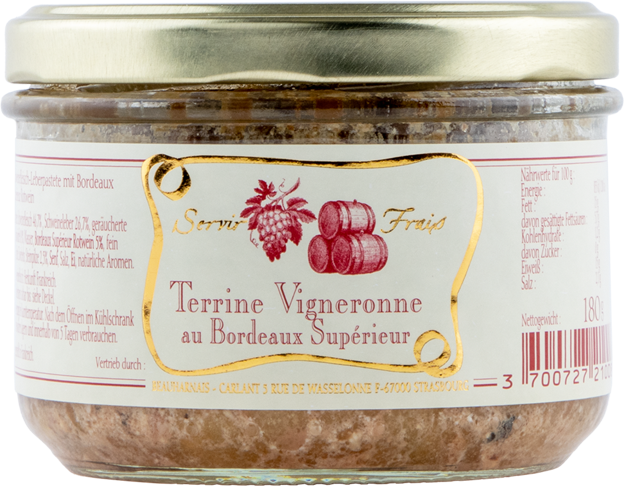 Beauharnais Winzerterrine mit Bordeaux Superieur
