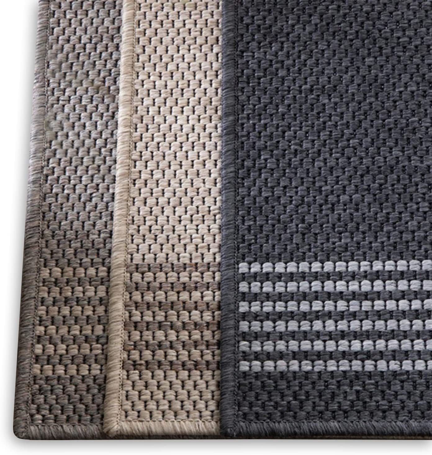 Bettumrandung Natura, 3 Größen, Läufer, ideal im Schlafzimmer Floordirekt, (3-tlg), in Sisal-Optik