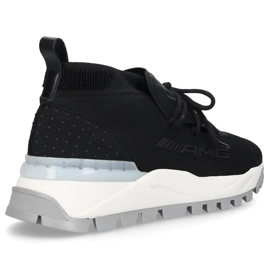 Santoni - Sneaker high 21937 Textil - schwarz
