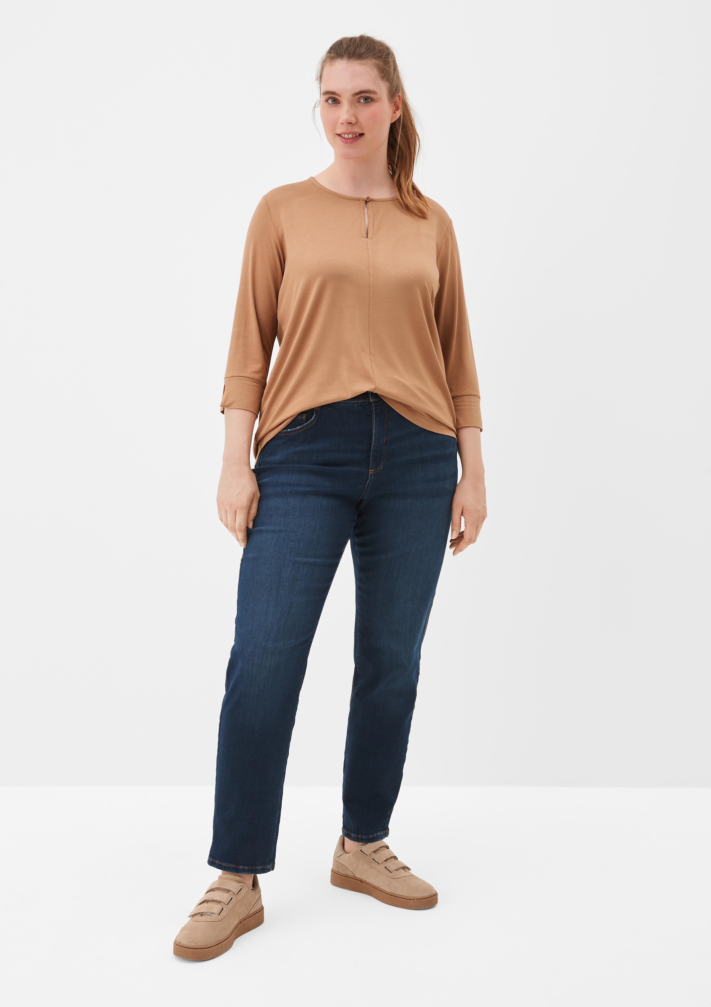 3/4-Arm-Shirt aus Viskosestretch  2126500-8748
