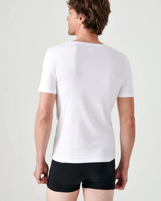Lot de 2 tee-shirts Essential col V, manches courtes