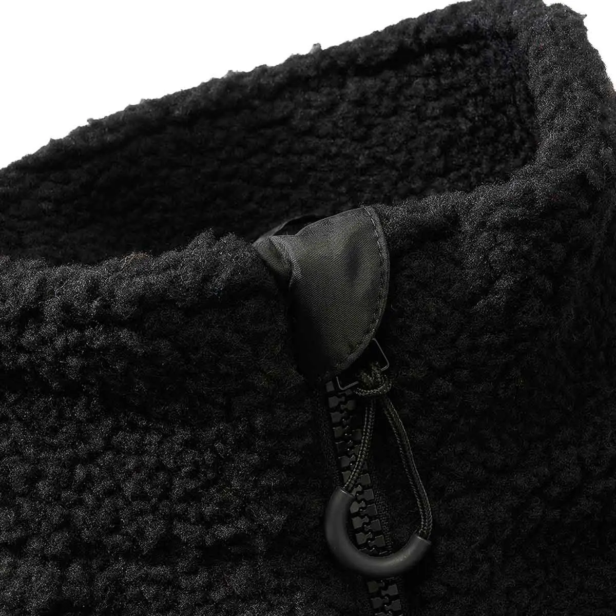 Teddyfleecce Weste schwarz