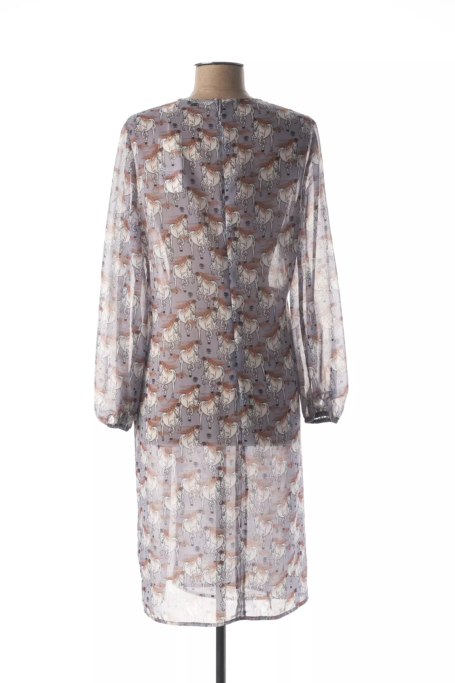 Mexx Robes Mi Longues Femme couleur gris