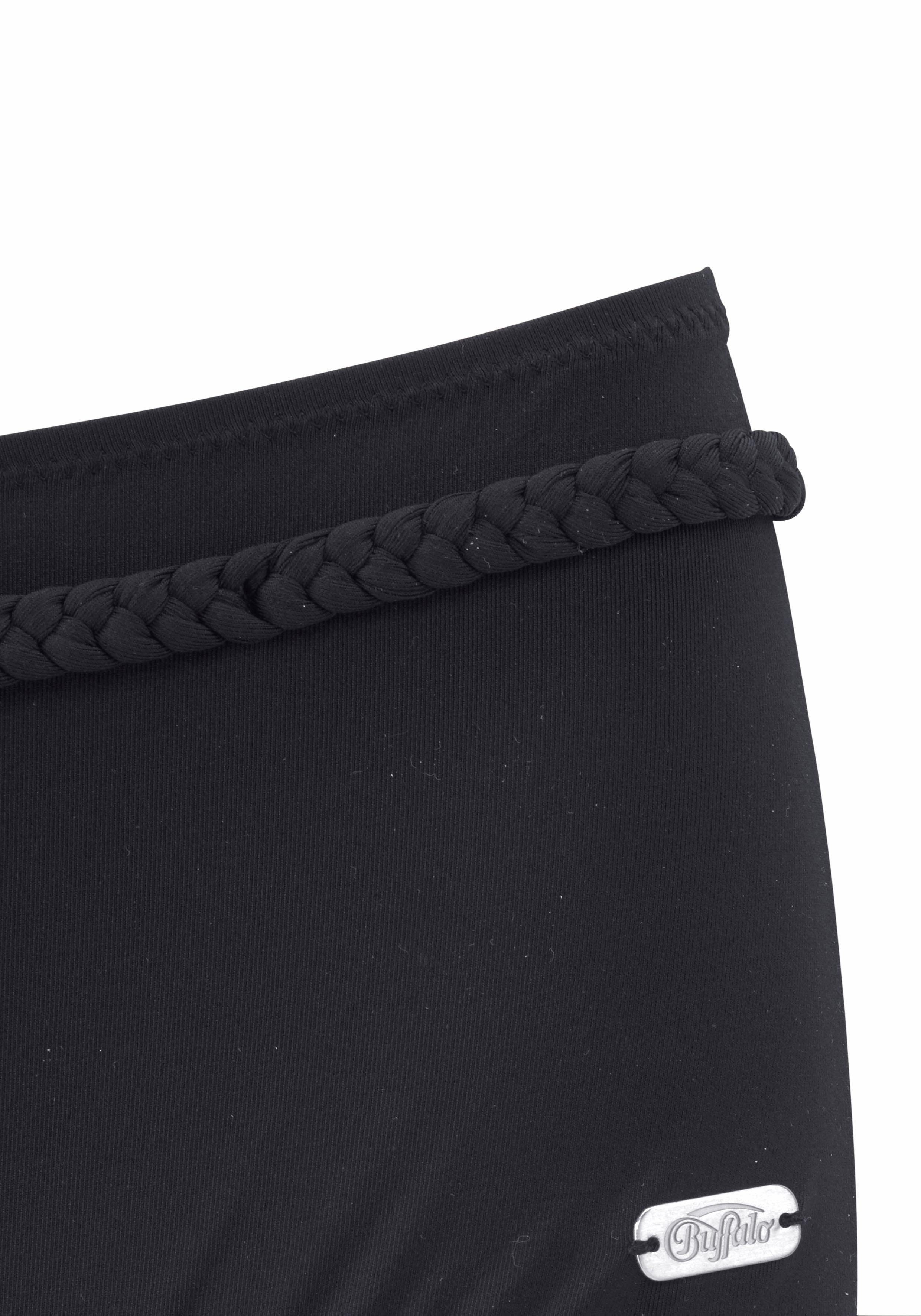 Buffalo Bikini-Hotpants Happy mit geflochtenem Ziergürtel