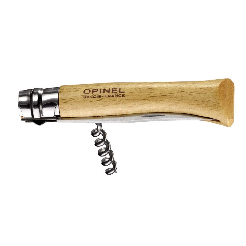 Messer - Opinel n.10 Inox mit Korkenzieher.