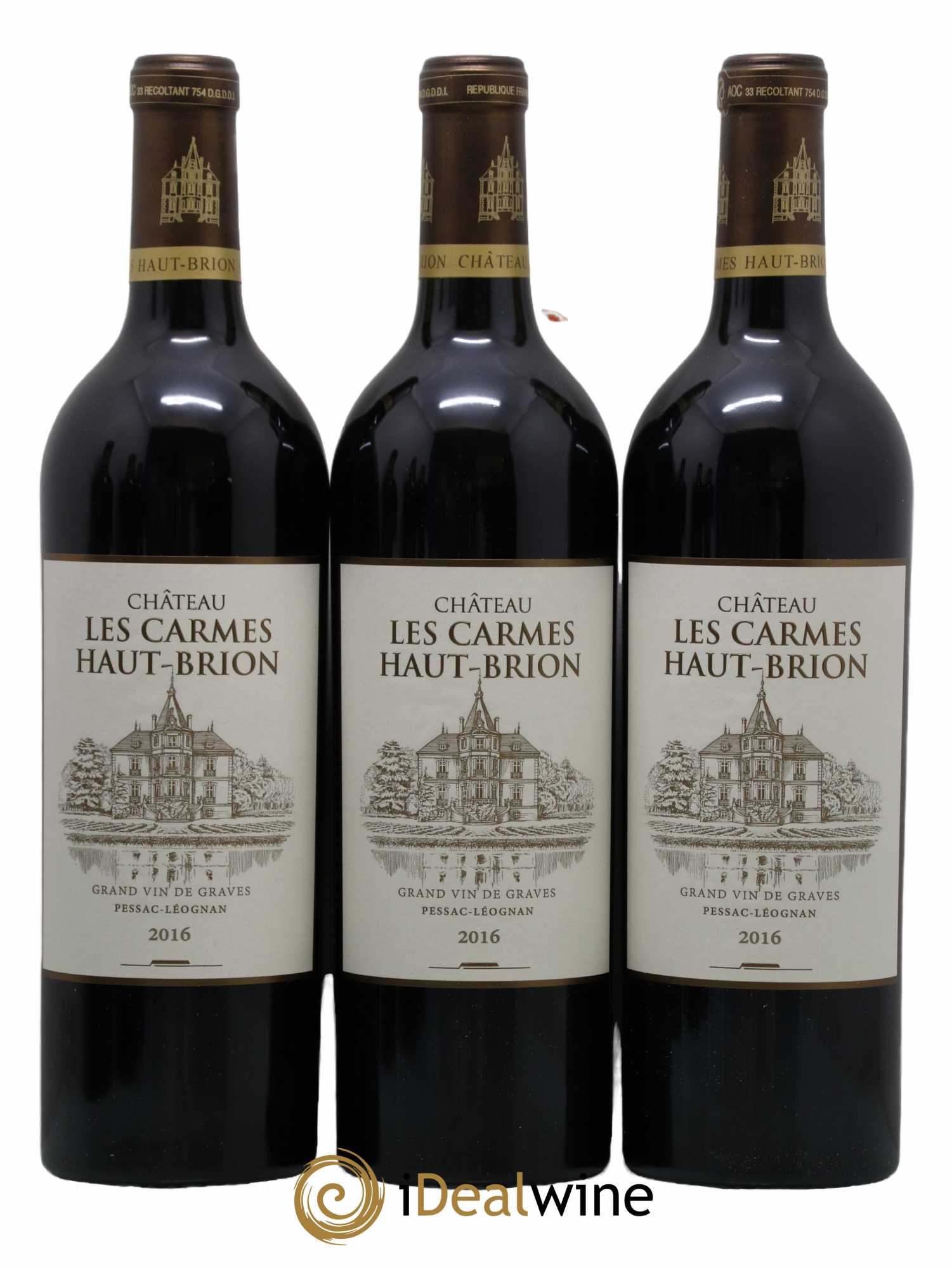 Château Les Carmes Haut-Brion  2016 - Lot de 6 Bouteilles