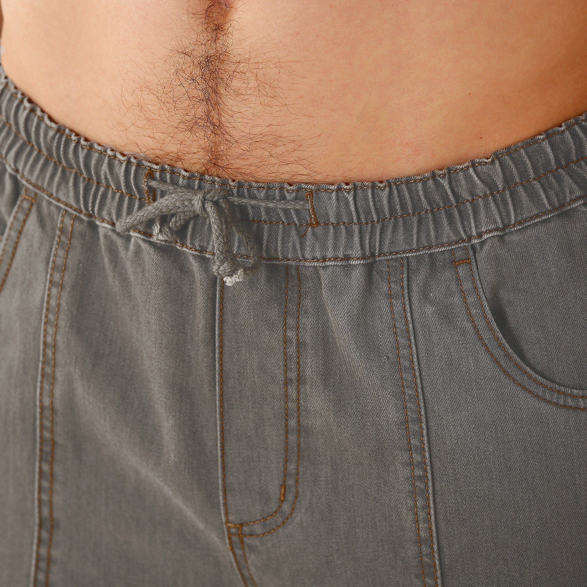Jean denim léger taille élastiquée