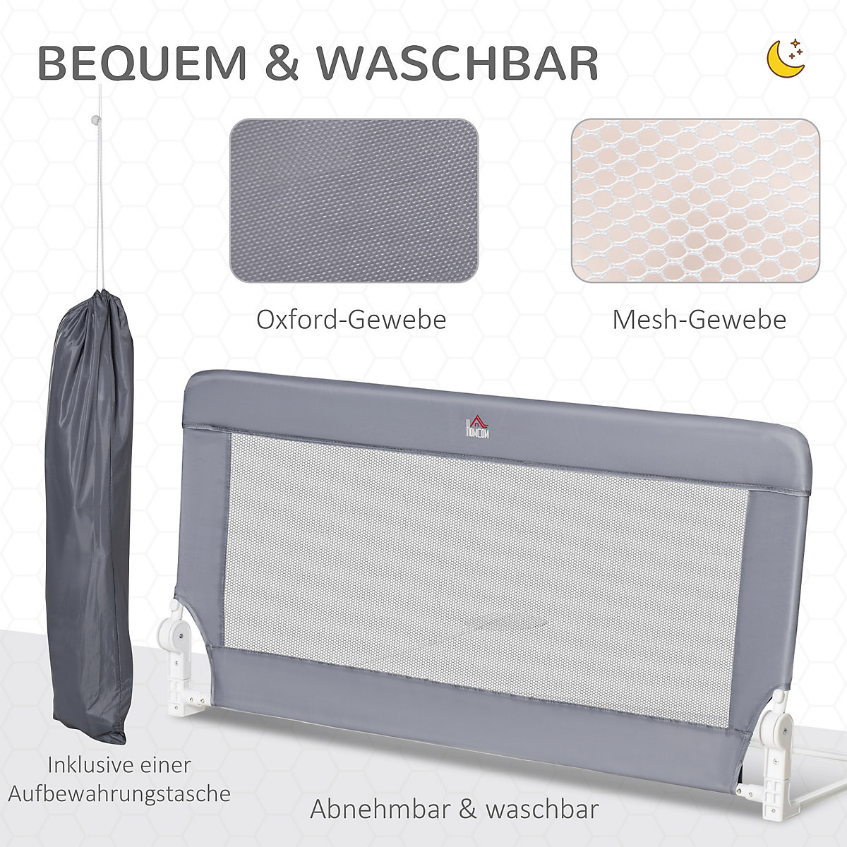 Bettgitter mit Schutzanker