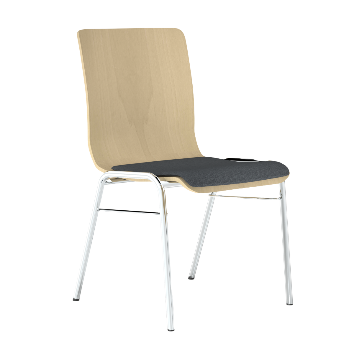 Objektstuhl Wing Schale Beech