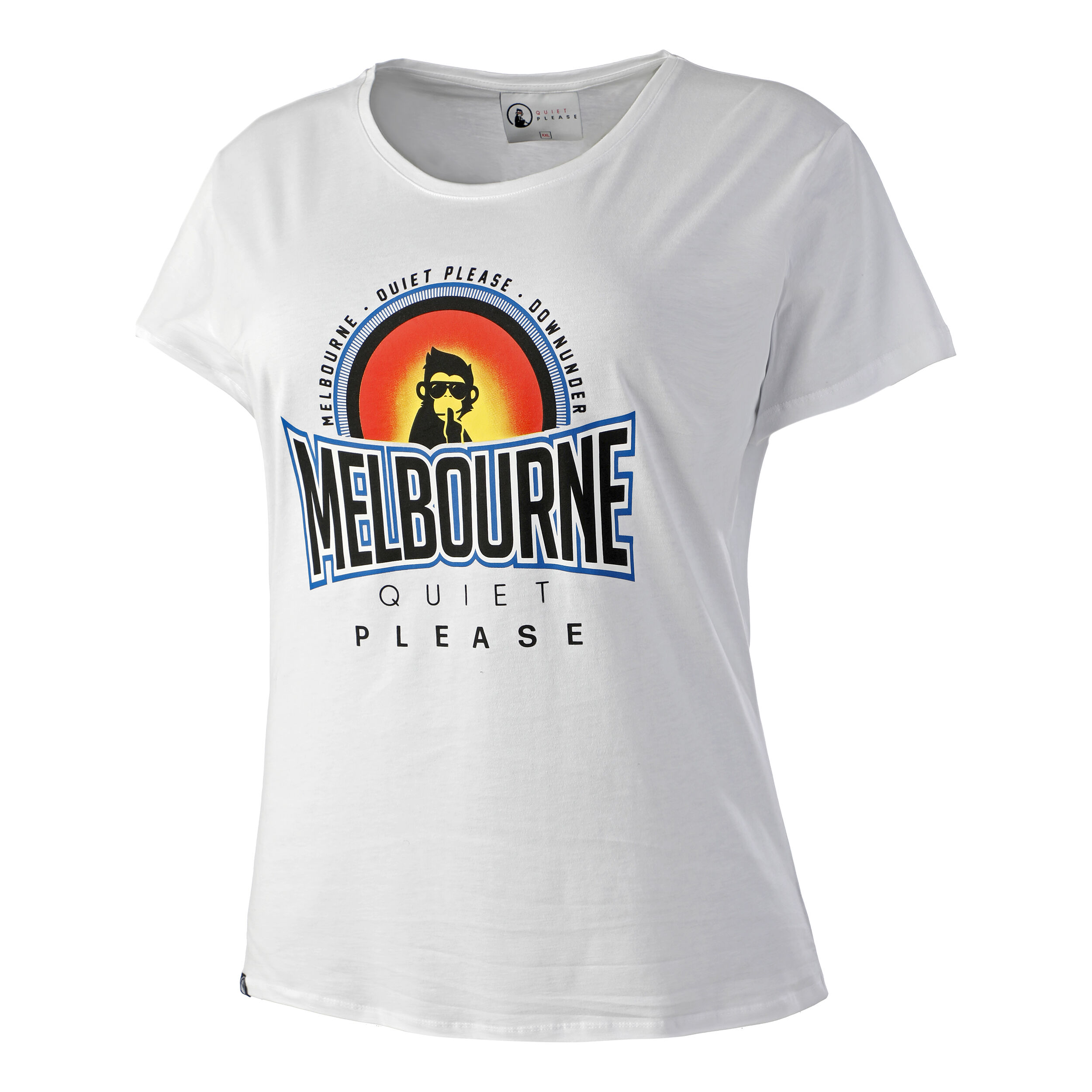 Melbourne Sunrise T-Shirt Damen - Weiß, Mehrfarbig