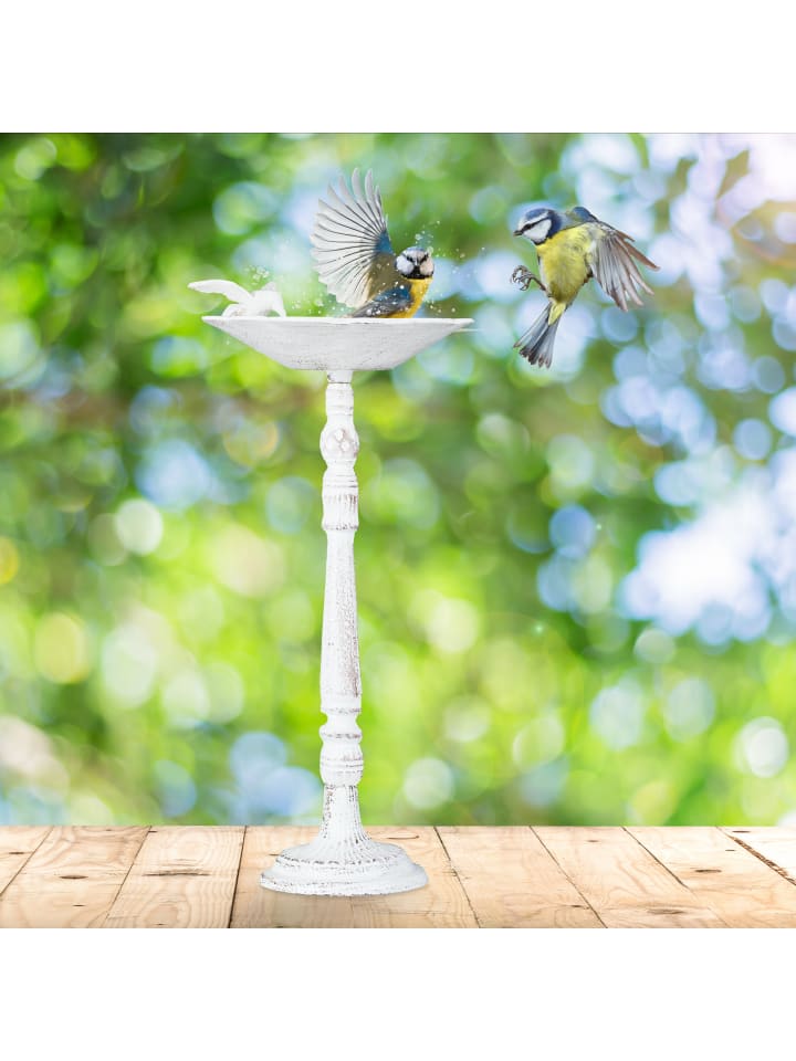 relaxdays Vogeltränke in Weiß günstig kaufen onesize