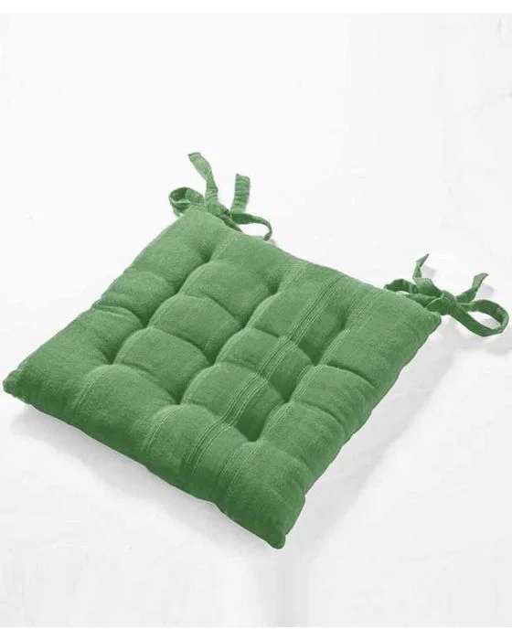 Lot de 2 galettes de chaise unies et rayées