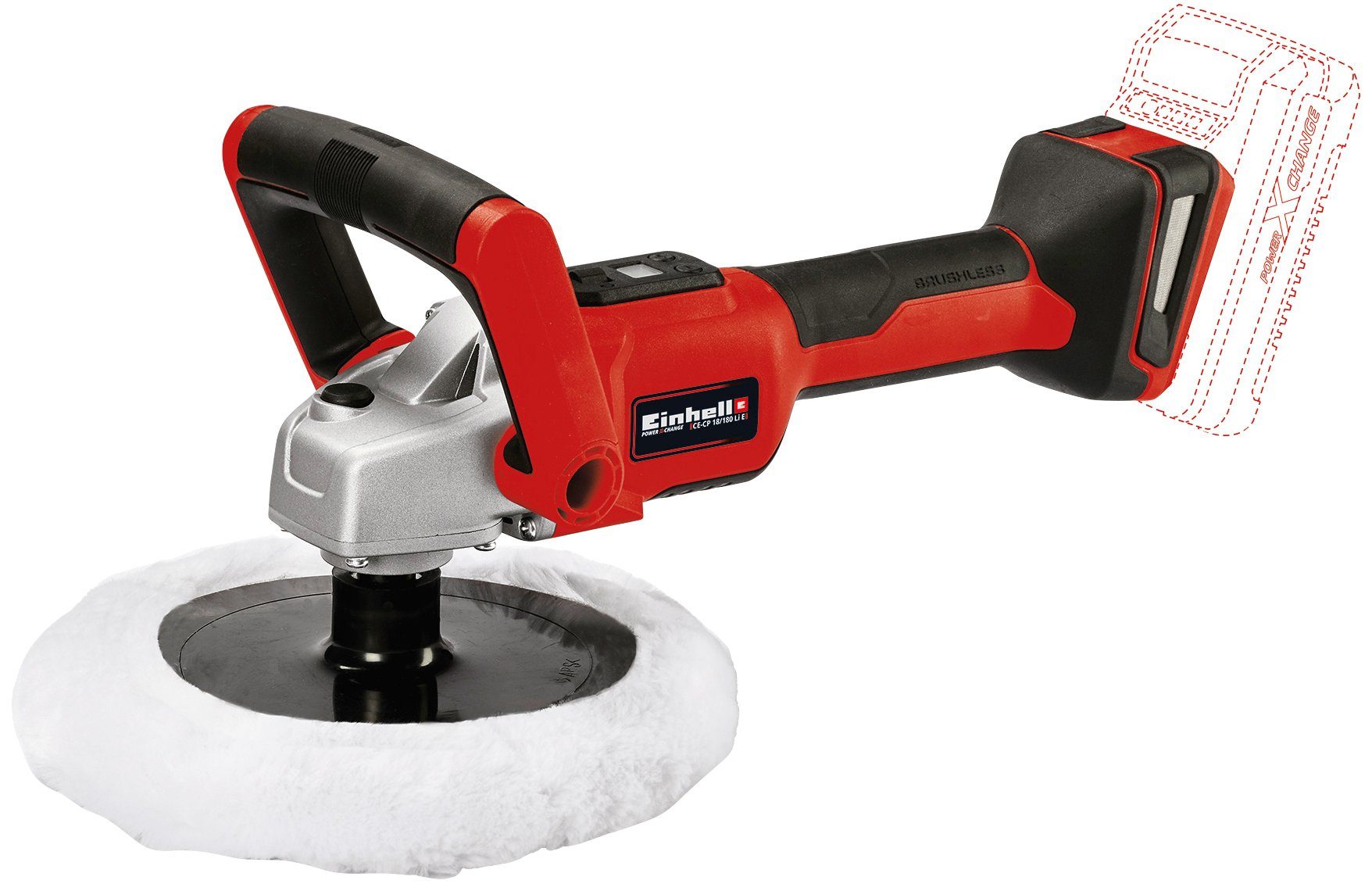 Einhell Akku-Poliermaschine CE-CP 18/180 Li E-Solo, Power X-Change, ohne Akku und Ladegerät