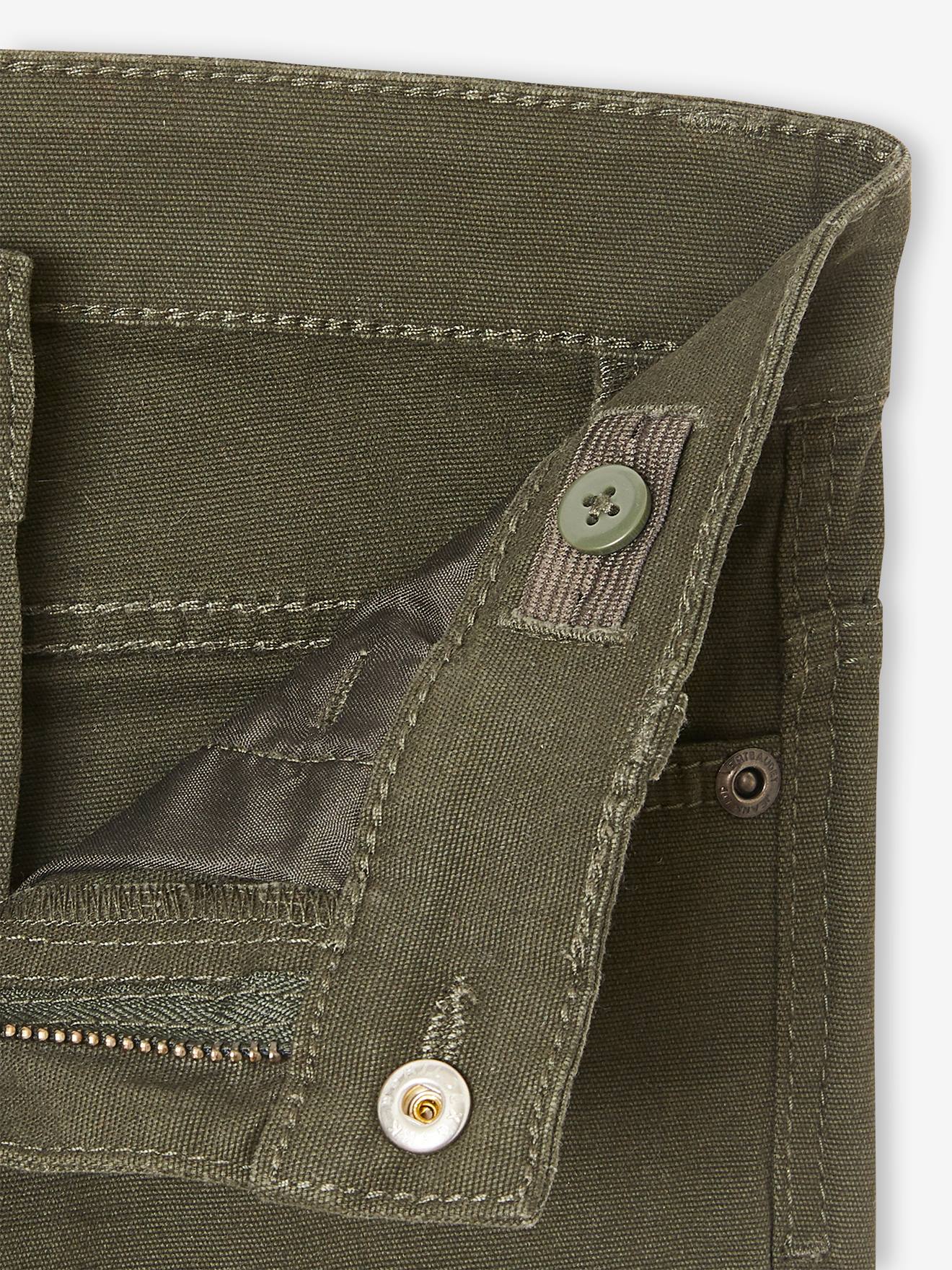 Vertbaudet Die UNVERWÜSTLICHE, robuste Jungen Hose, gerades Bein - khaki