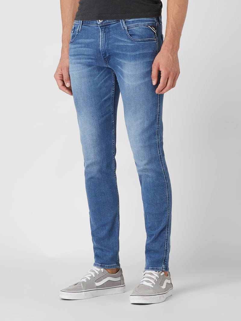 Slim Fit Jeans mit Stretch-Anteil Modell 'Anbass' in jeans