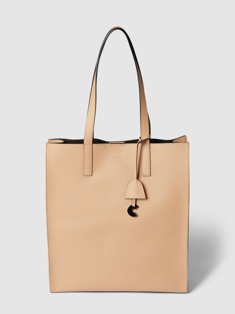 Tote Bag mit Label-Print Modell 'COCCINELLE EASY SHOPPING' in sand