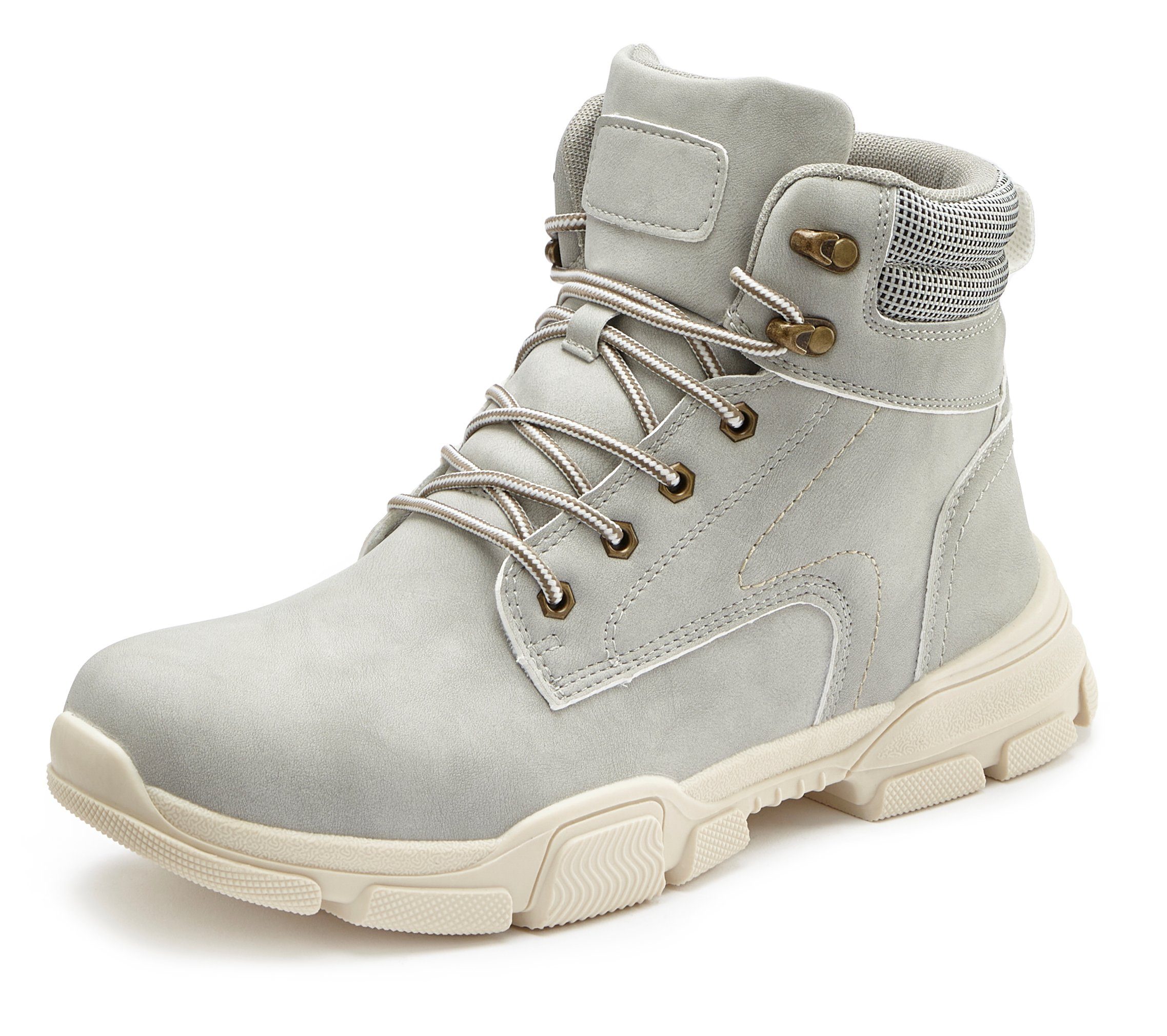 AUTHENTIC LE JOGGER Schnürboots Schnürstiefelette, Wanderschuhe, Outdoorstiefel mit Profilsohle VEGAN