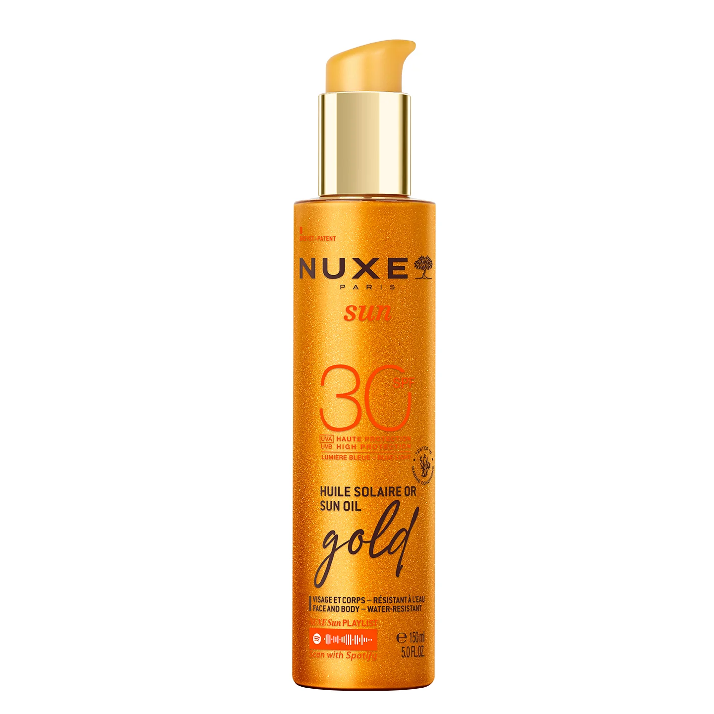 Sun Golden Sun Oil SPF30 Protection - Högskyddande sololja för kroppen, högskyddande sololja för ansiktet.