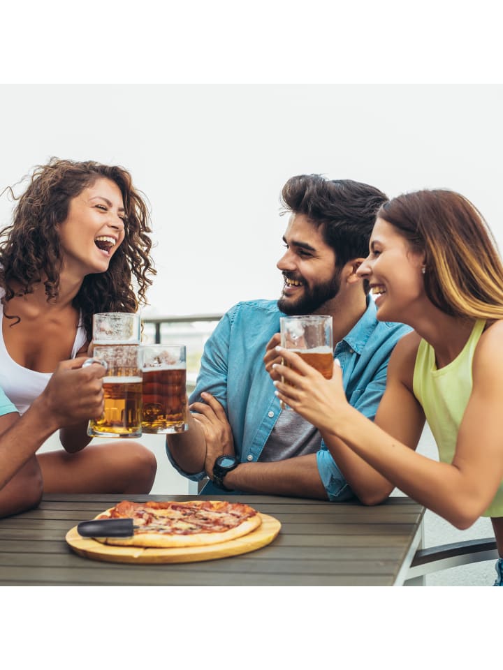 relaxdays Pizzaschneider in Schwarz günstig kaufen onesize