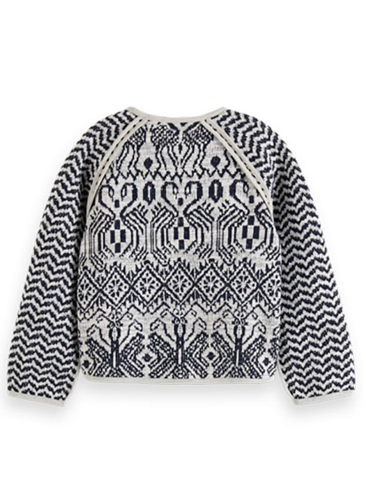 Scotch & Soda Cardigan in Grau/ Schwarz günstig kaufen