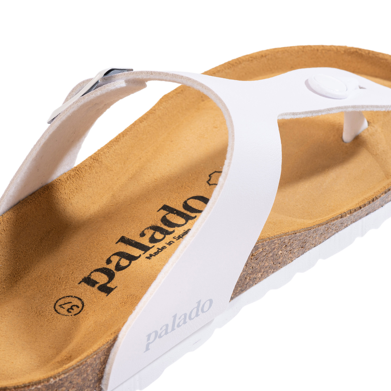 Palado Kos Matt, Zehentrenner, Damen, Weiß/Weiß