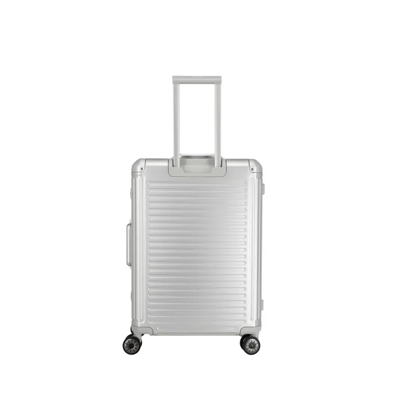 Travelite NEXT Trolley M mit 4 Rollen (67cm) - Silber
