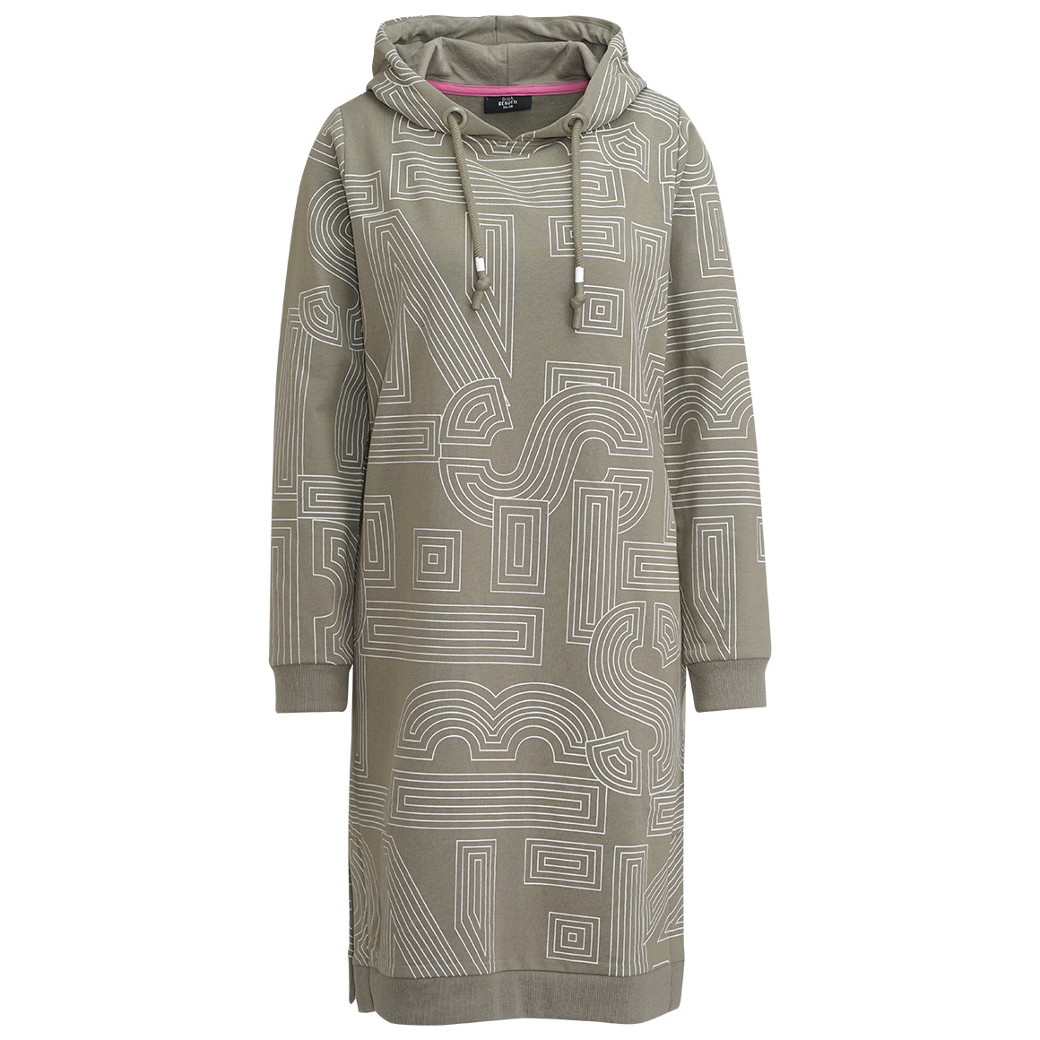 Damen Sweatkleid mit Kapuze