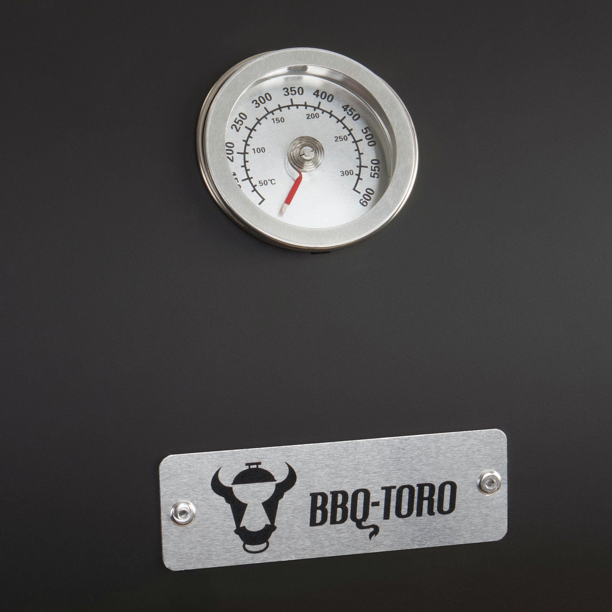 BBQ-Toro Holzkohlegrill Grillwagen, fahrbar, inkl. Thermometer, Smoker Grill