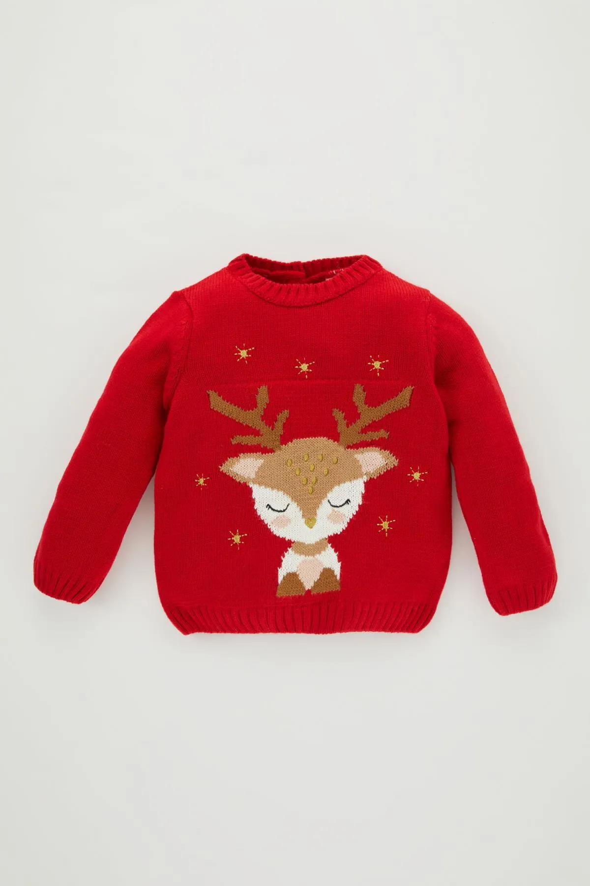 DeFacto  Baby-Pullover mit Rundhalsausschnitt und Neujahrsmotiv