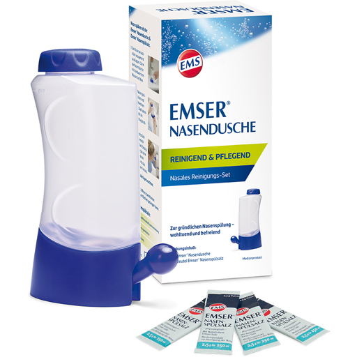 EMSER Nasendusche mit 4 Btl.Nasenspülsalz  1 St  Kombipackung