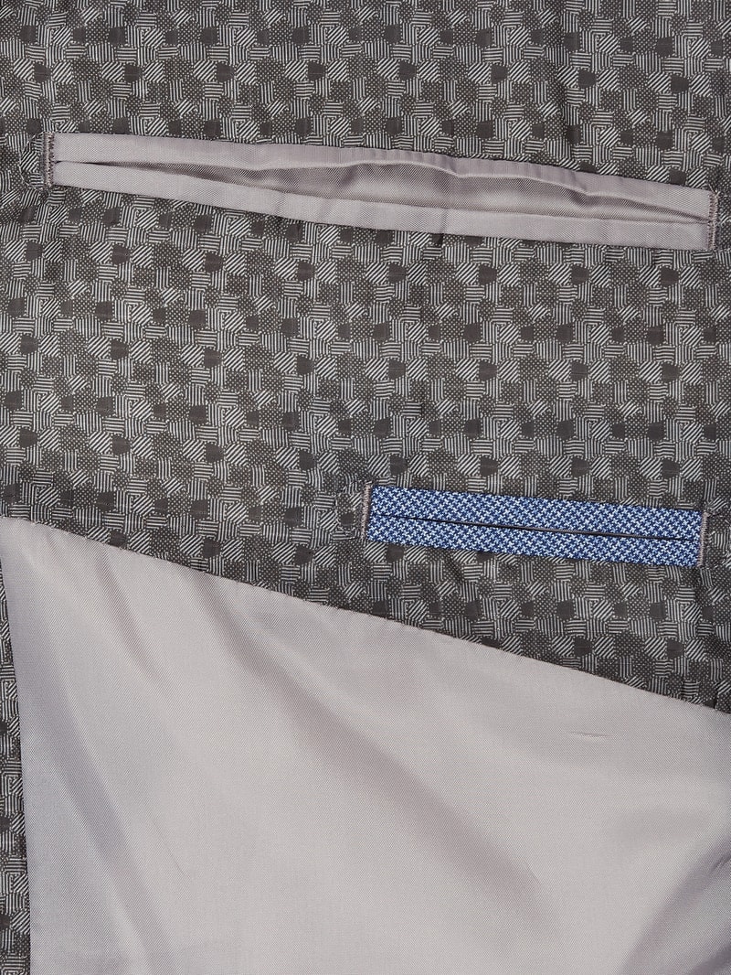 2-Knopf-Sakko mit Brustleistentasche in blau