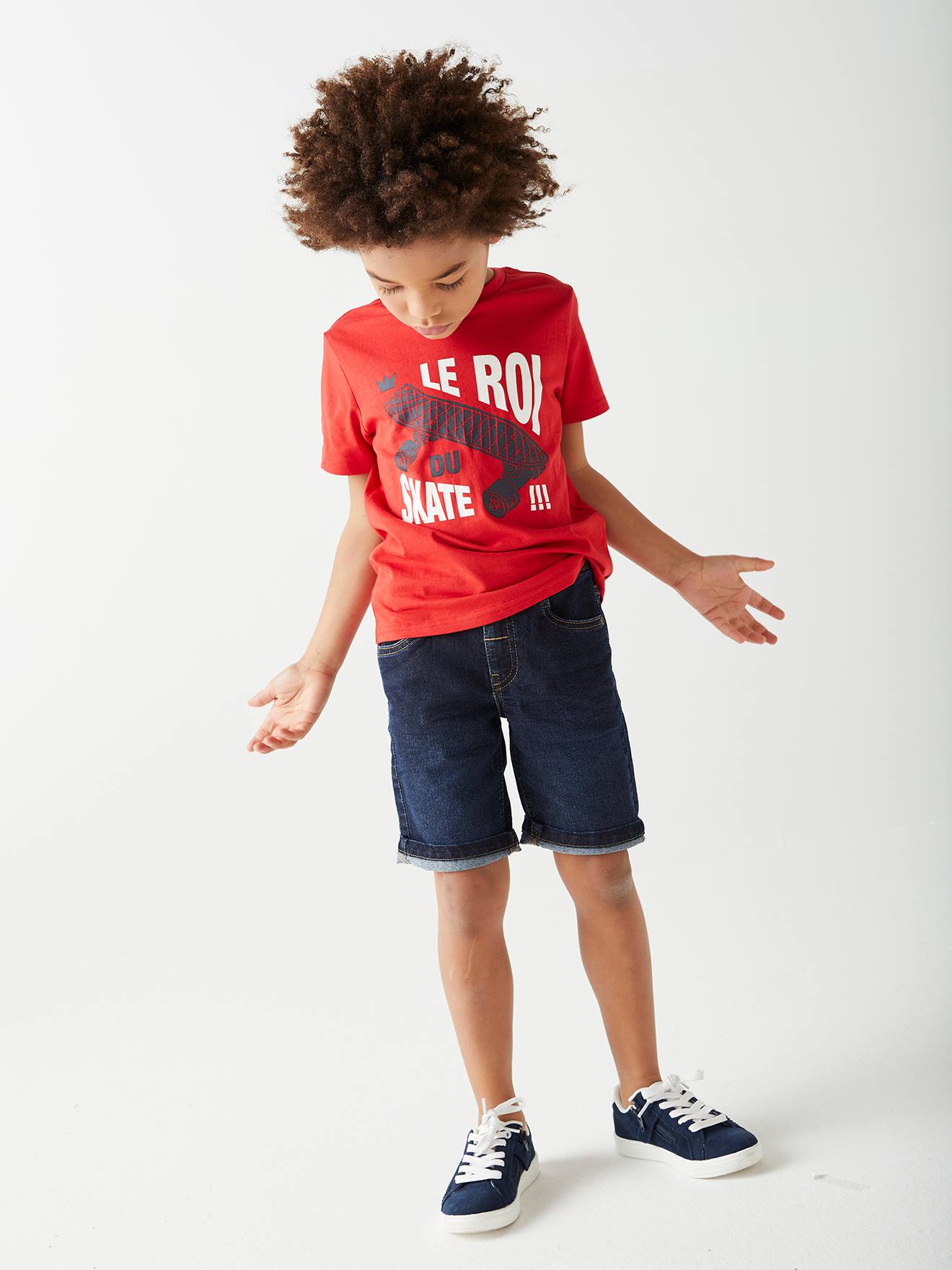 Bermuda en jean Basics garçon stone