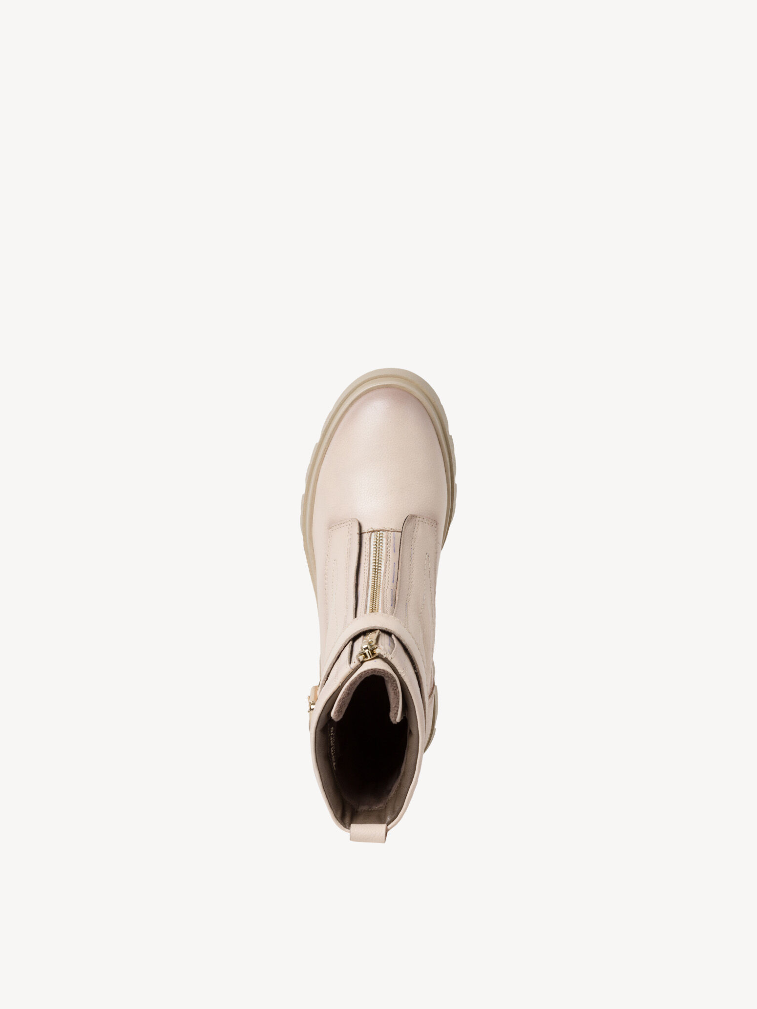 Bottine en cuir - beige