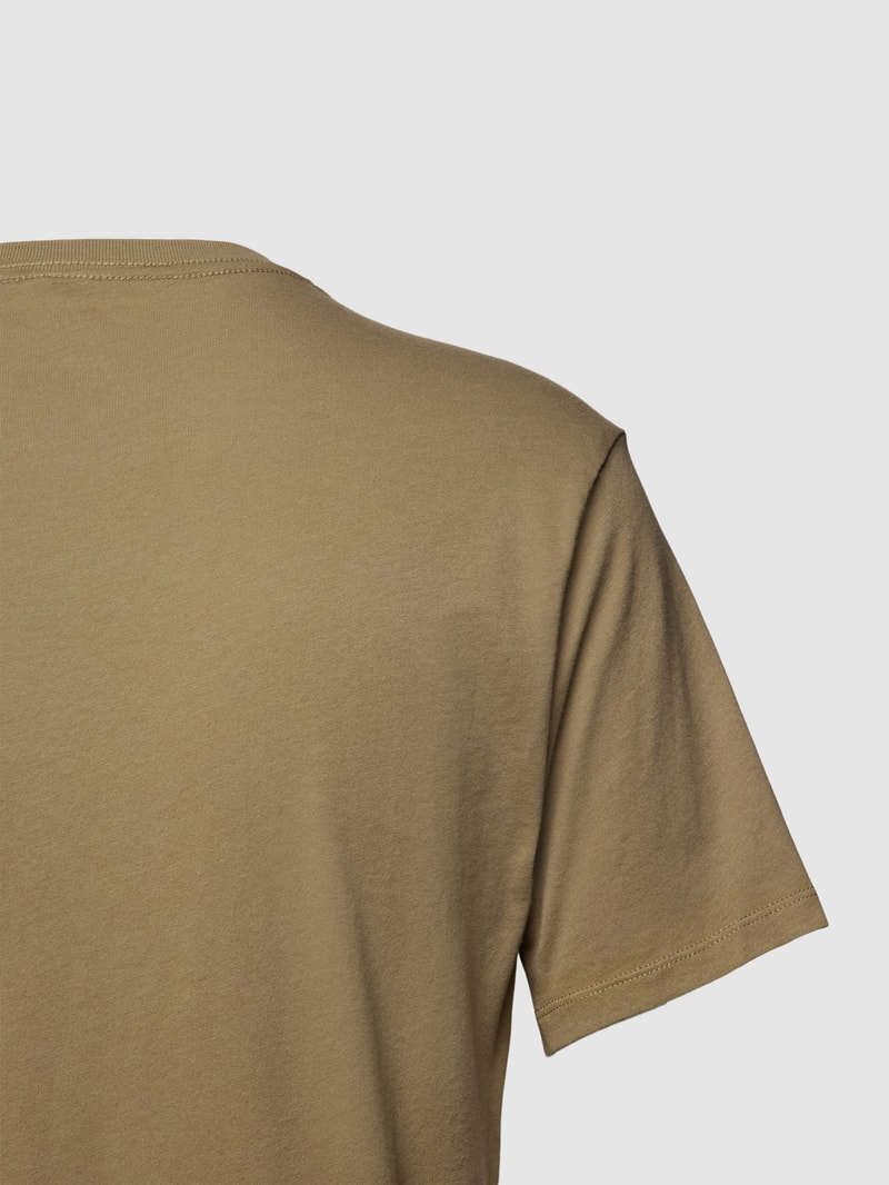 T-Shirt aus reiner Baumwolle in khaki