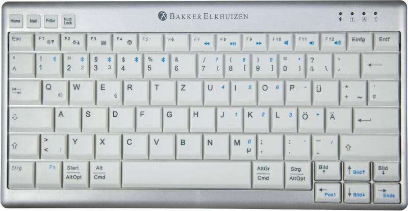 BakkerElkhuizen Tastatur Kabellos UltraBoard 950 QWERTZ DE