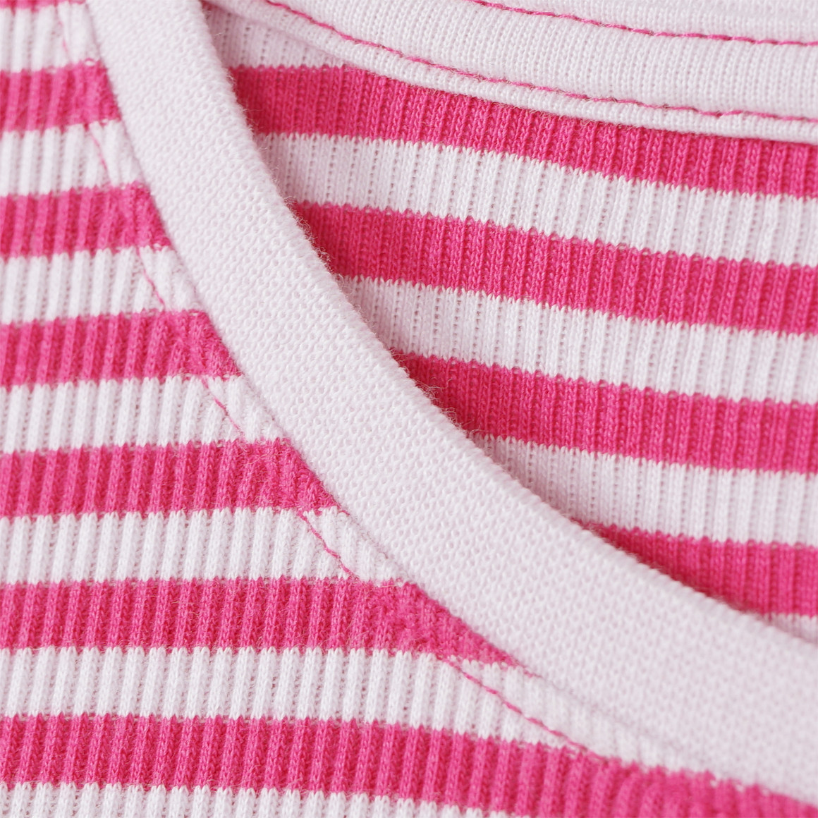 Mädchen Langarmshirt in Rippqualität