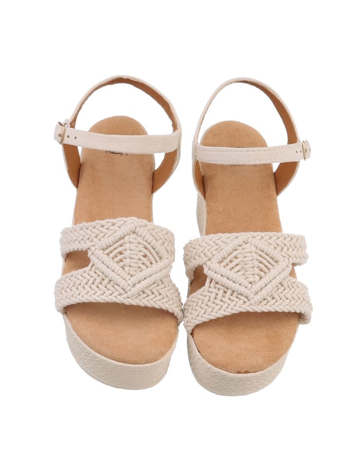 Ital-Design Sandale & Sandalette in Beige günstig kaufen