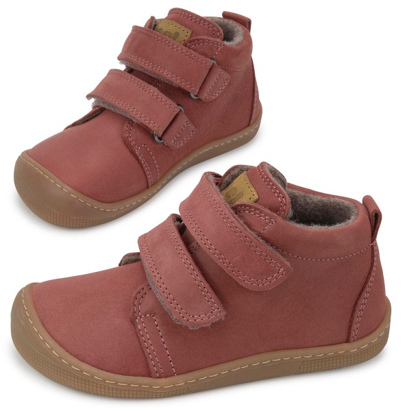 Koel bare+ ~ Kami MidCut Klettschuh Wollfleece ~ Blossom