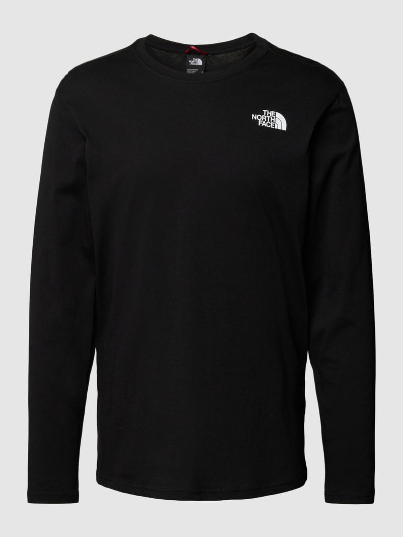 Longsleeve mit Label-Print Modell 'RED BOX' in schwarz