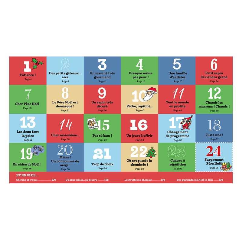 Livre 24 histoires pour attendre Noël, Sami et Julie - Hachette Education