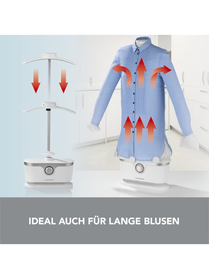 CLEANmaxx Bügler für Hemden & Blusen in Weiß/Silber günstig kaufen onesize