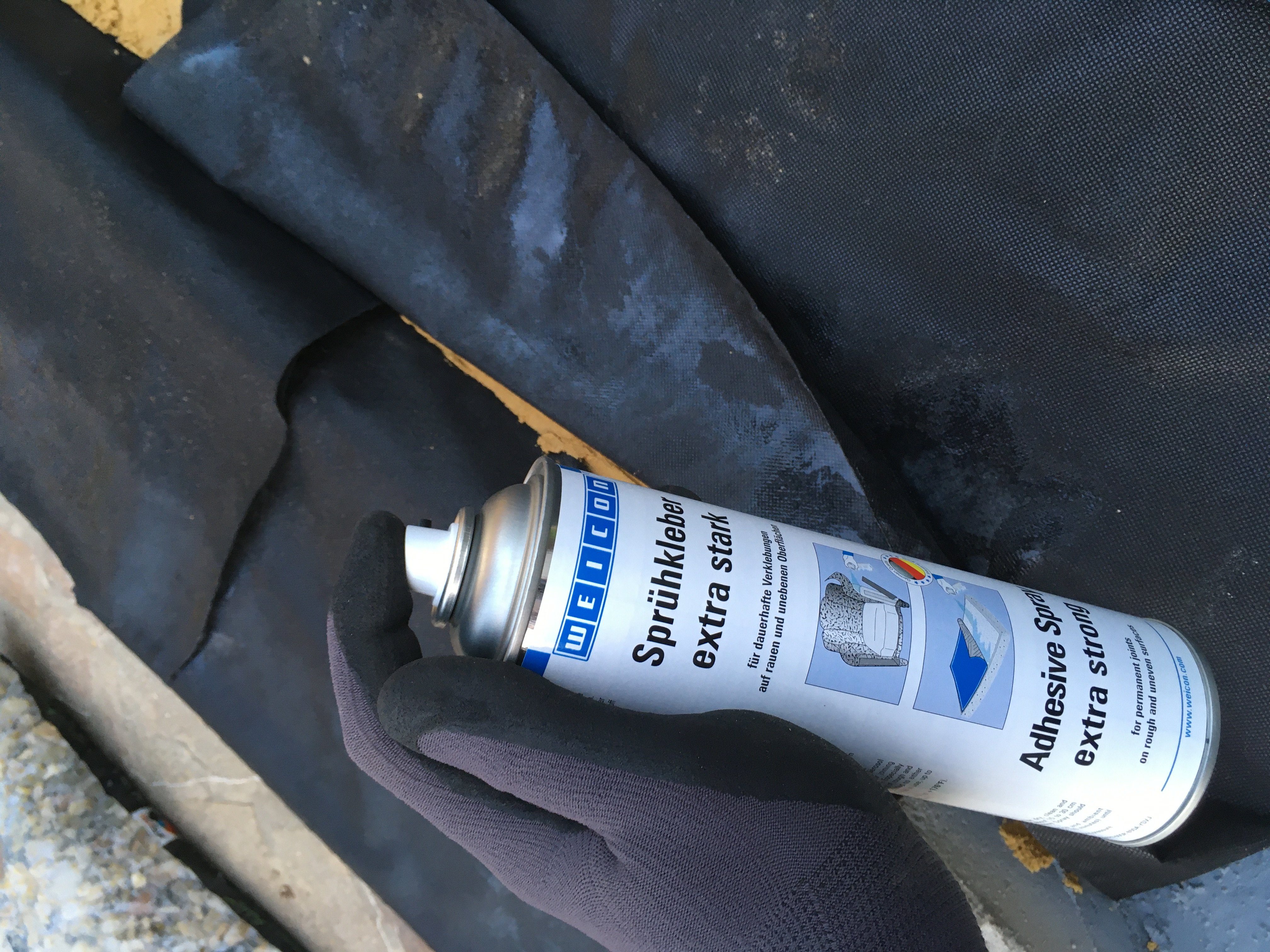 WEICON Klebstoff Sprühkleber extra stark, sprühbarer Kontaktklebstoff, 500 ml, Für starke und dauerhafte Verklebungen