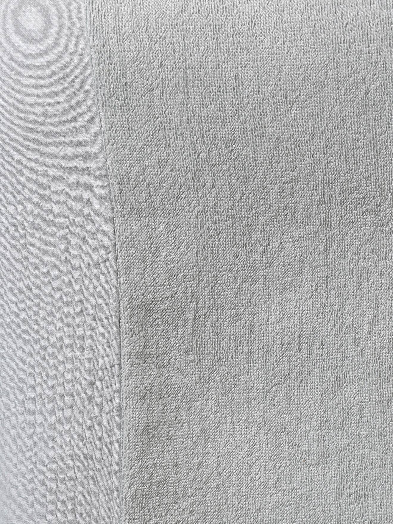 Housse matelas à langer bi-matière gaze de coton/éponge jaune épicé