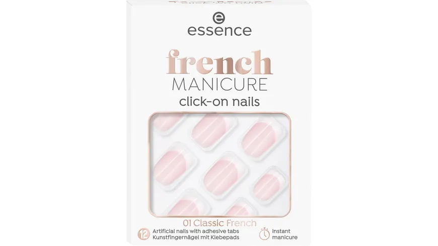 essence french MANICURE click-on nails Classik French
