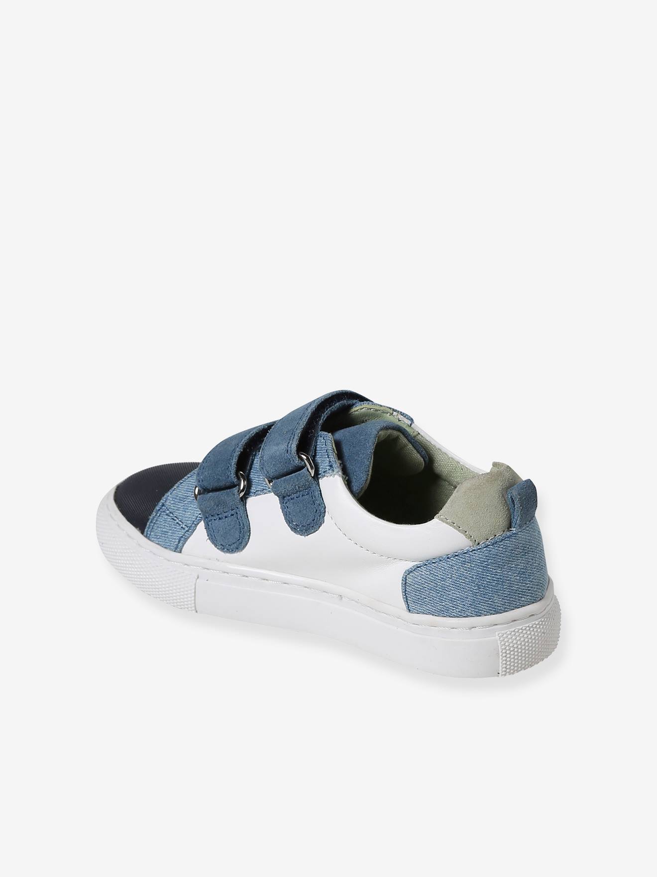 Vertbaudet Jungen Klett-Sneakers, Anziehtrick - marine