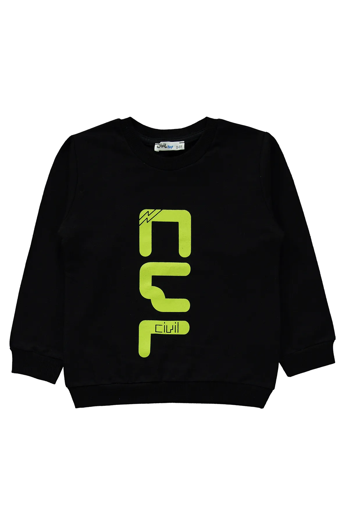 Civil Boys  Jungen-Trainingsanzug-Set, 2–5 Jahre, Schwarz
