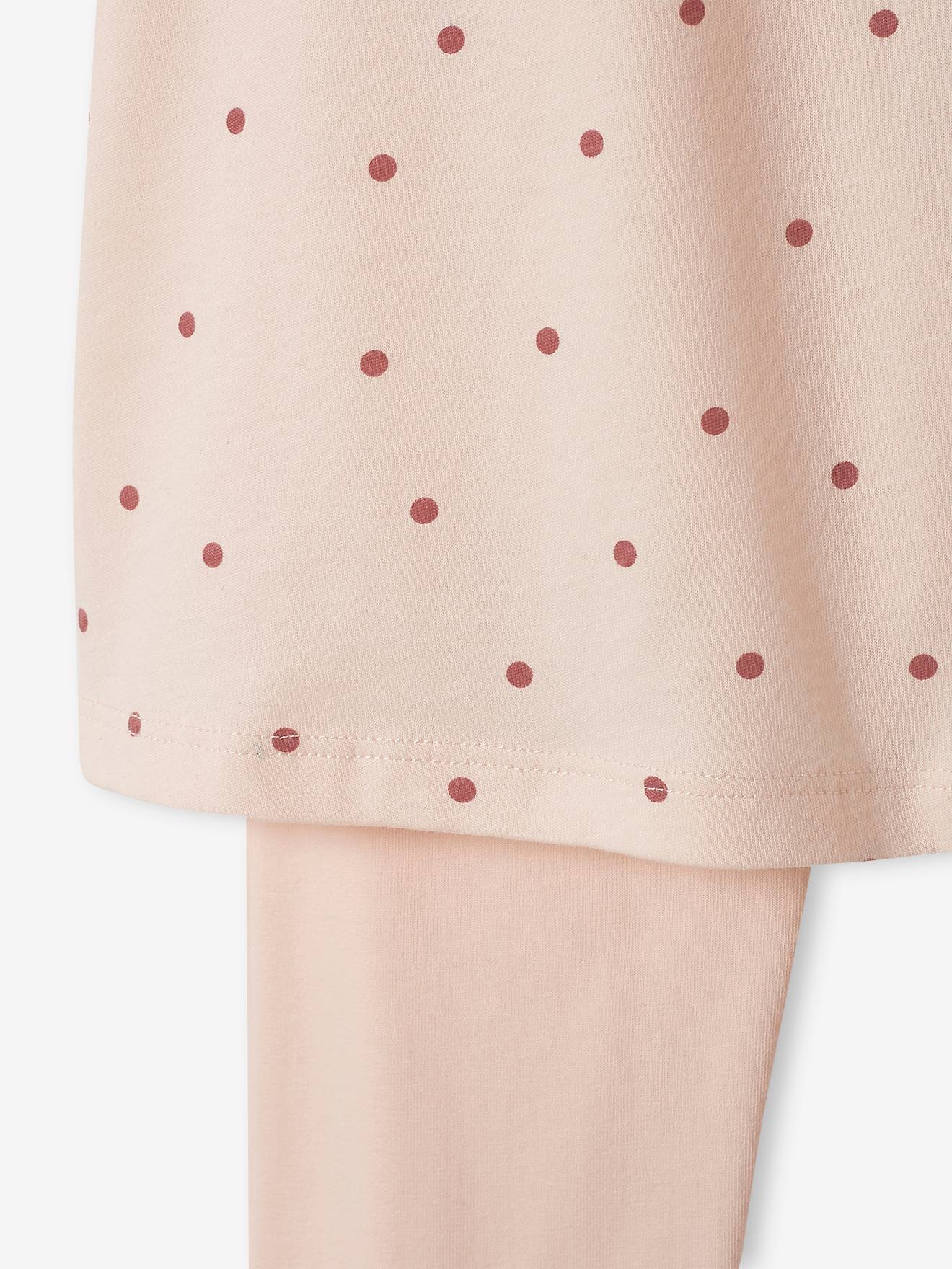 Vertbaudet 2er-Pack Mädchen Nachthemden mit Leggings, Blumen Oeko-Tex - pack rosa/blau