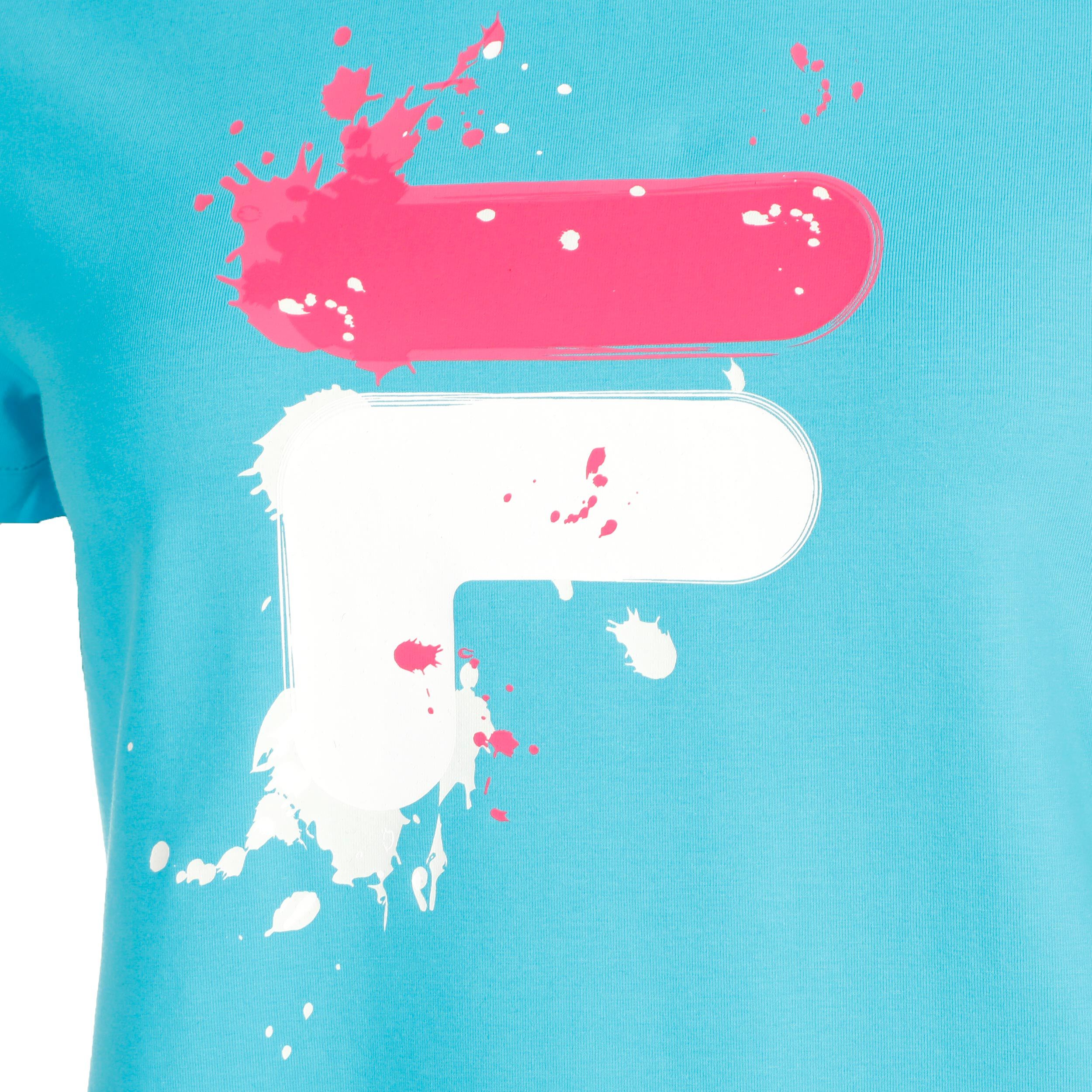 Emelie T-Shirt Damen - Blau, Mehrfarbig